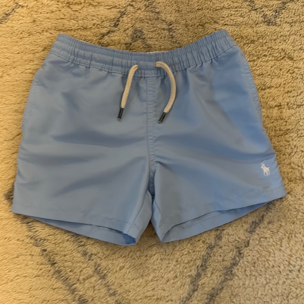 Polo by Ralph Lauren Blue Swim Trunks with Elastic Waistband